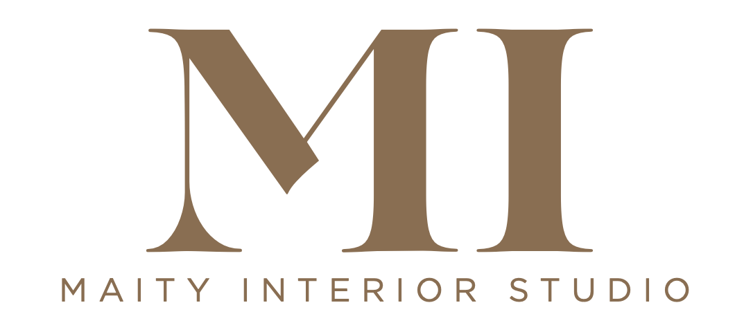 Maity Interior Studio — MI monogram with wordmark